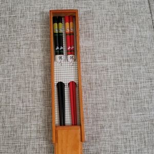 Chopsticks in wooden box